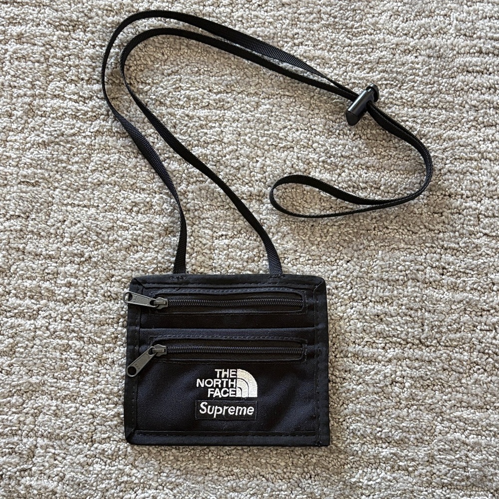Supreme X North Face expedition, travel, wallet collaboration festival